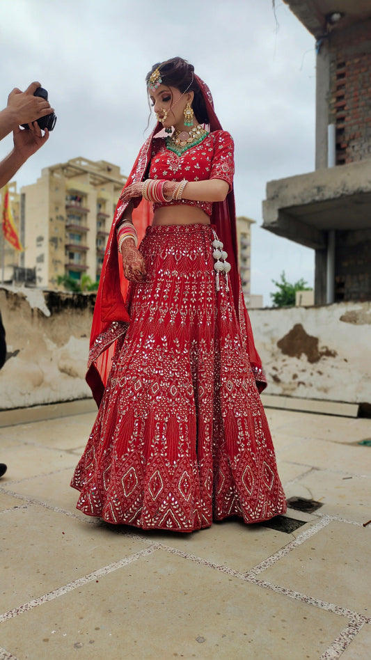 Fabulous Stunning Happy Customer Lehenga