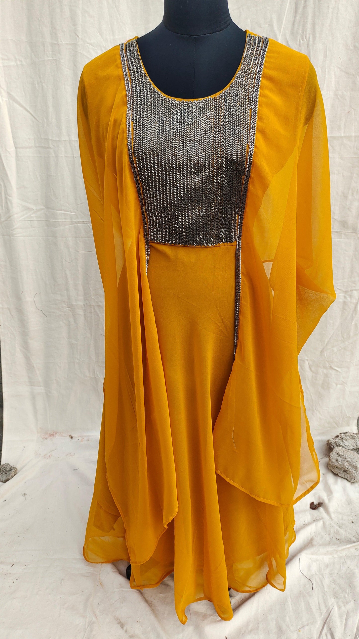 Yellow girlish dress Shopping World