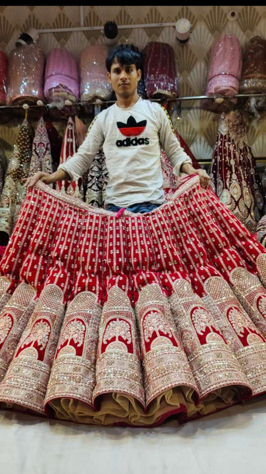 Extraordinary Red Lehenga - Shopping World