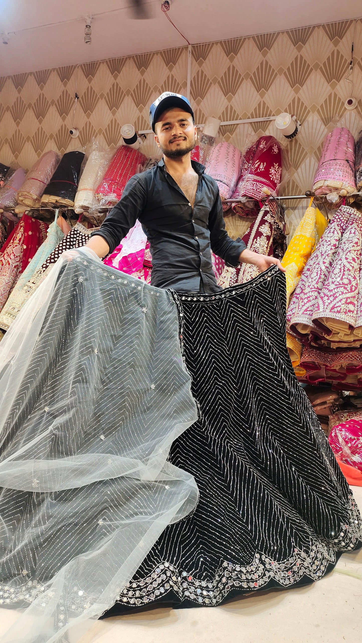 Black Lehenga Shopping World
