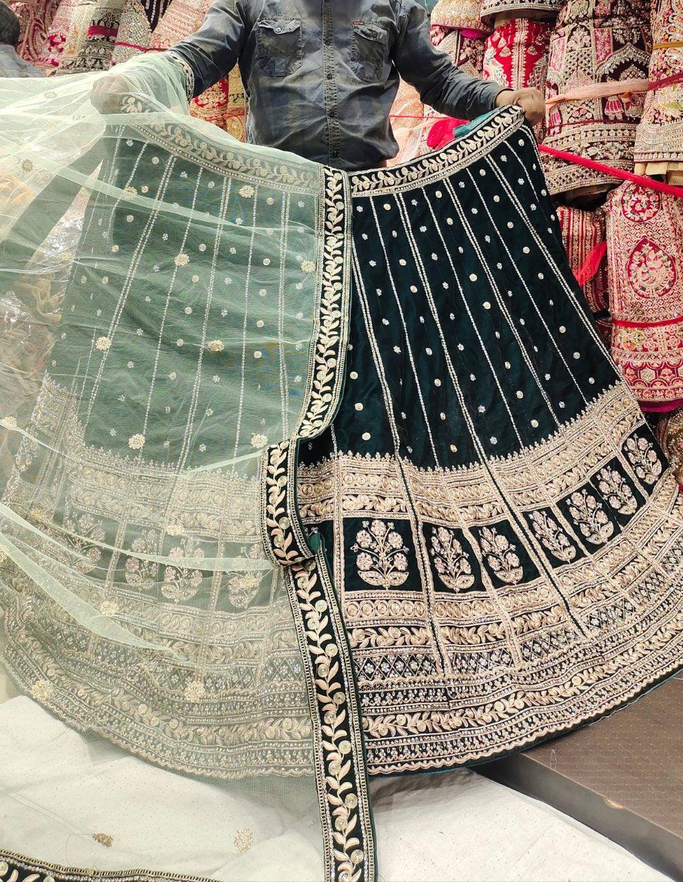 Majestic Red bridal lehenga Happy Customer