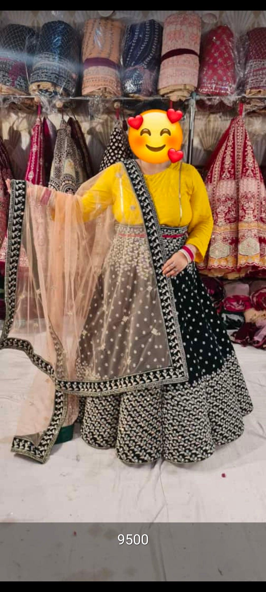 Ball pattern Happy Customer Designer Lehenga