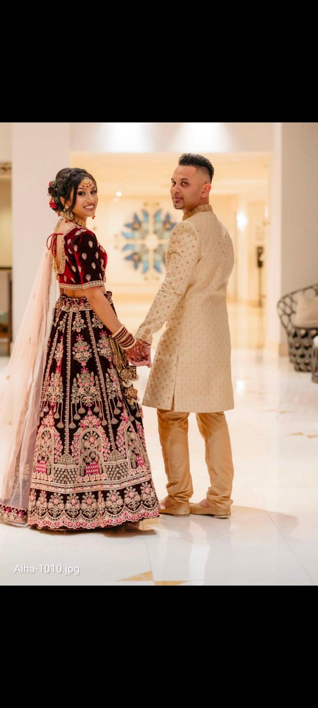 Peacock Lehenga Happy Customer