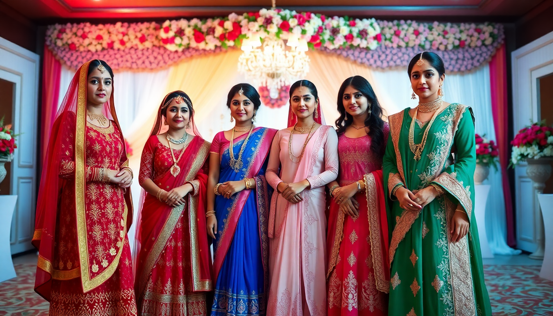 Glow Like a Diva: Stunning Lehenga Colours for Night Weddings