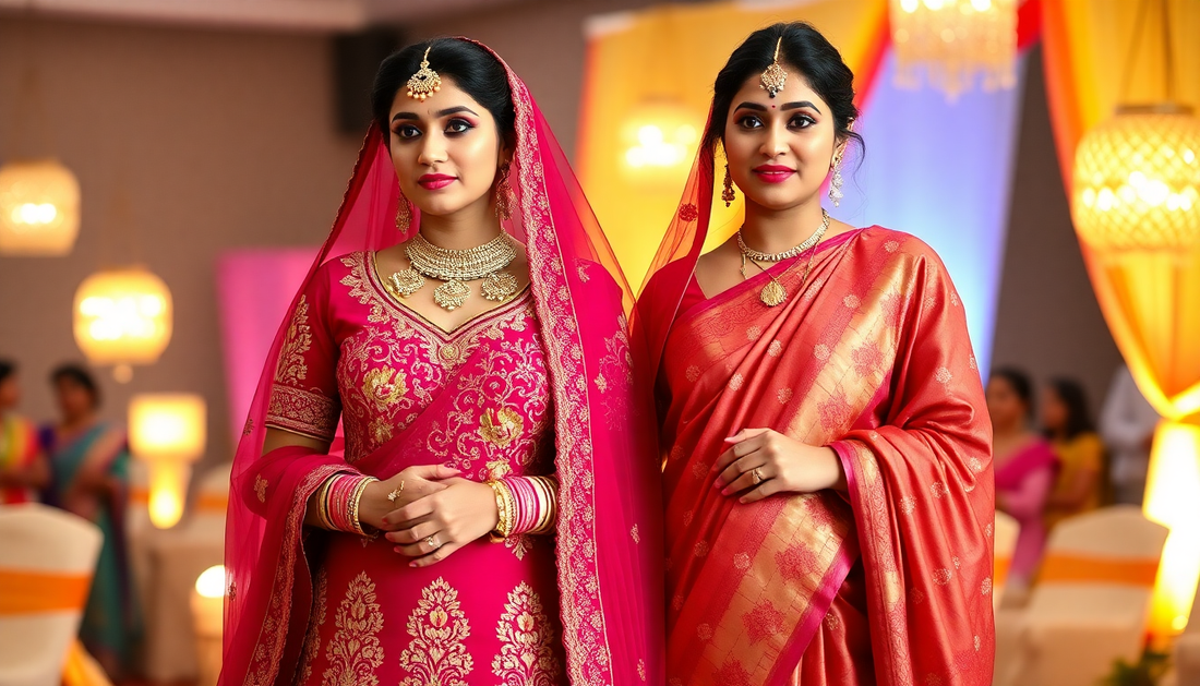 Bridesmaid Lehenga vs. Saree: Which Is Right for Your Wedding Party?