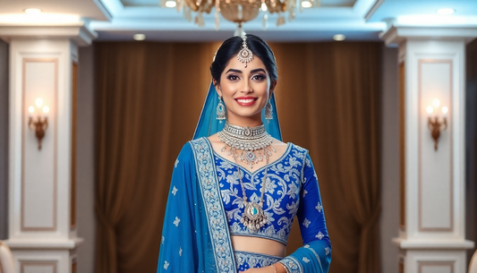 Why Brides are Choosing Blue Lehenga for Their Wedding Day