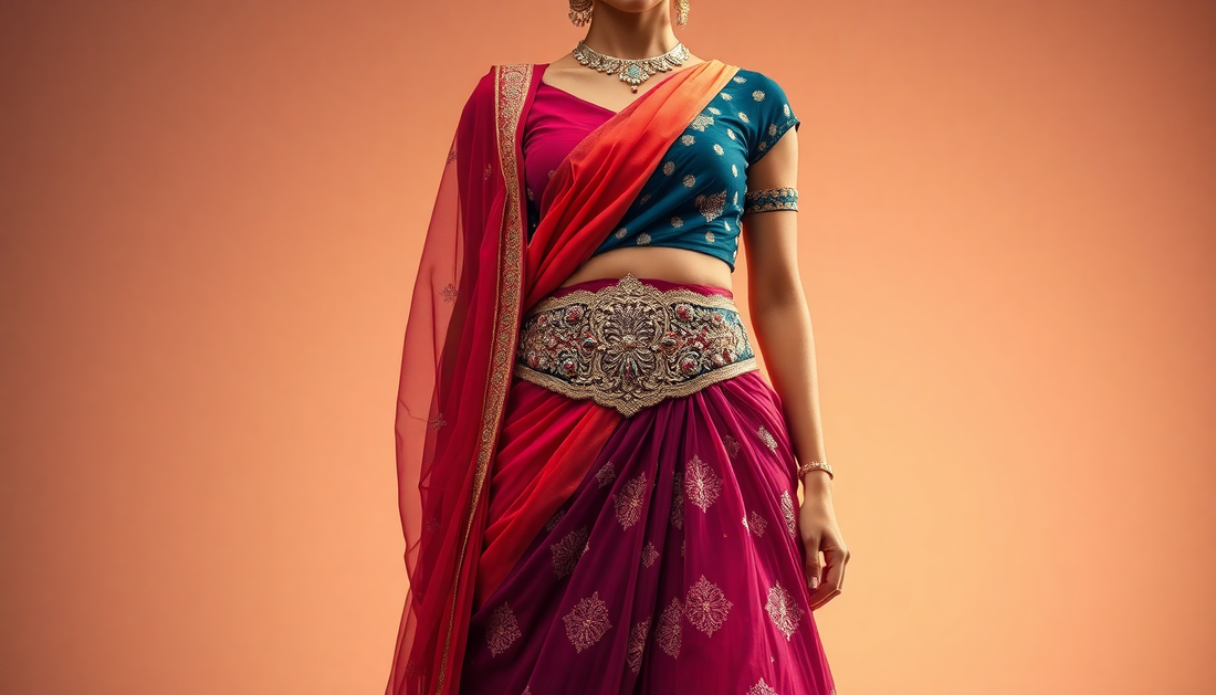 Elevate Your Ethnic Wear: Mastering the Art of Styling Statement Belts with Lehengas & Sarees