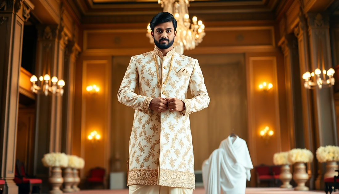 Sherwani with Churidar or Dhoti? The Eternal Debate