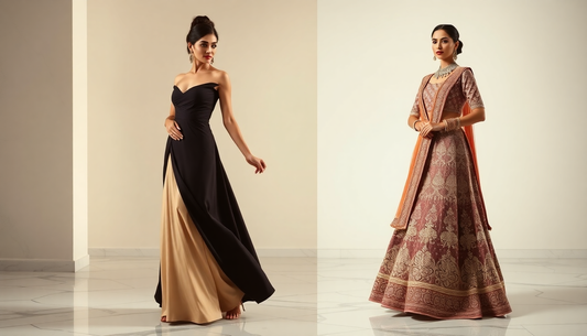 Elevate Your Style: Effortlessly Switching Between Gowns and Lehengas