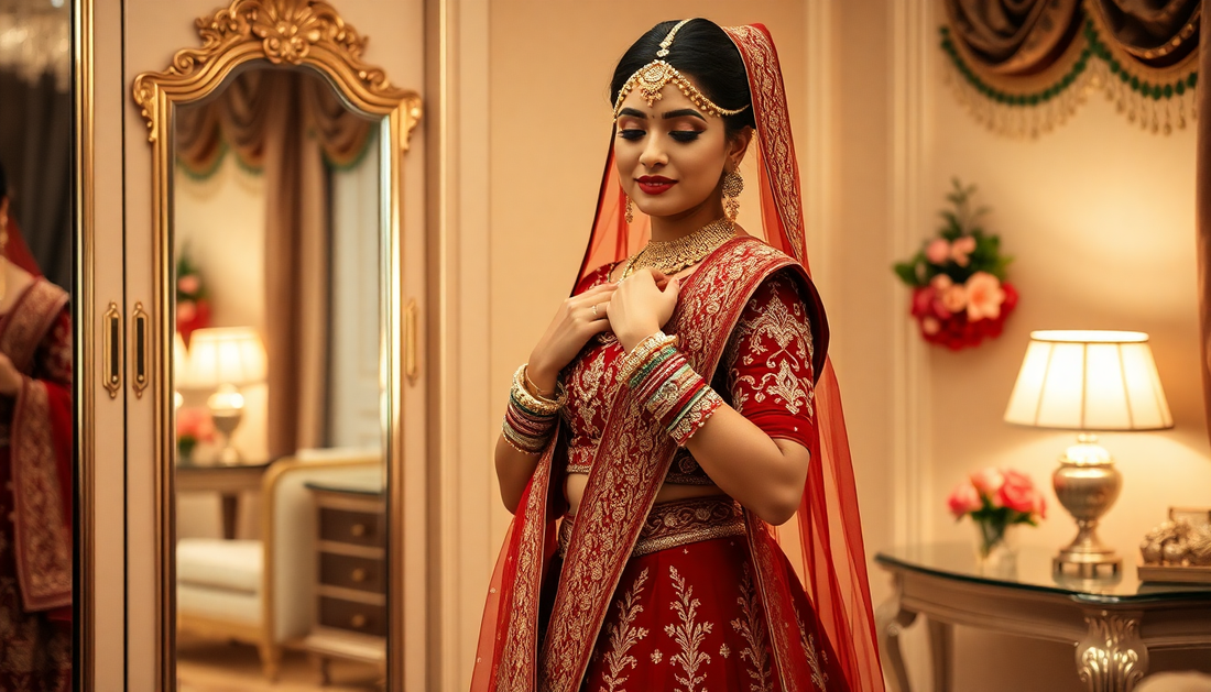 How to Style a Heavy Bridal Lehenga (Without Breaking Your Back!)