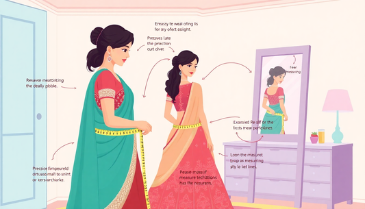 How to Find the Perfect Lehenga Fit: Measuring Yourself Correctly at Home