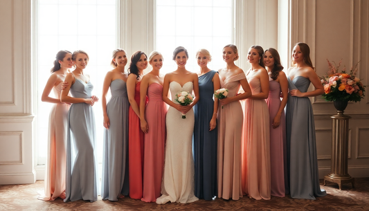 Bridesmaid Dresses That Shine: Complementing the Bride's Gown