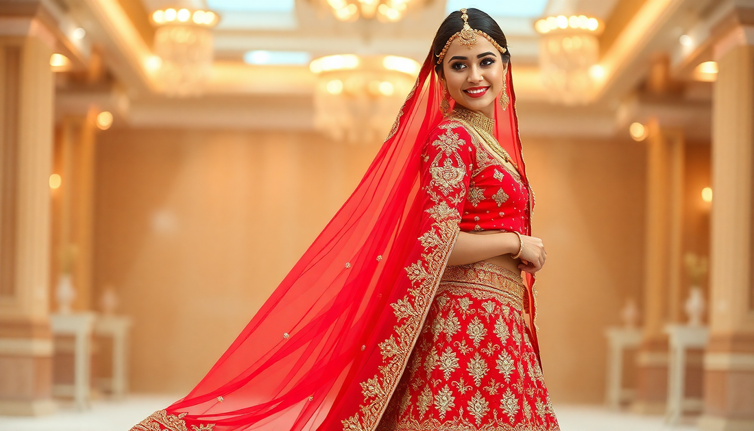 Radiant in Red: My Unforgettable Experience with Shopping World's Bridal Lehenga