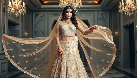 Champagne Lehengas: A Luxurious Choice for a Dreamy Bridal Look