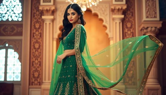 Green Lehengas: A Vibrant and Refreshing Choice for Wedding Fashion