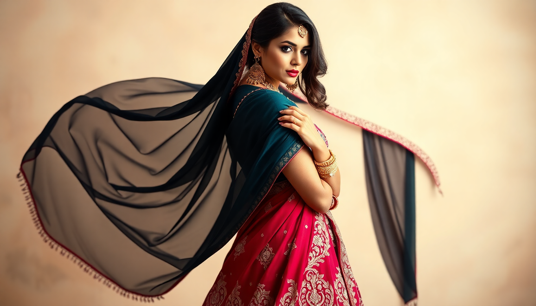 Elevate Your Lehenga Look: The Art of Dupatta Draping