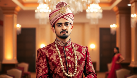 Elevate Your Groom's Style: Discover the Timeless Elegance of Indian Men's Ethnic Wear