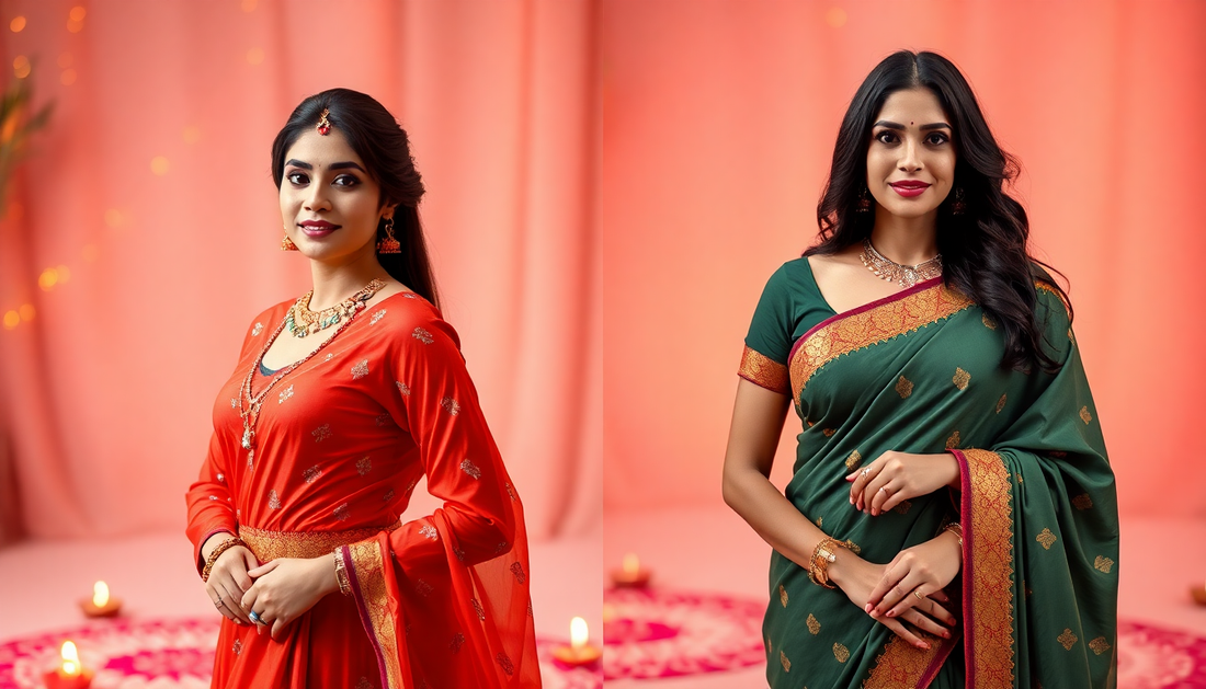 Diwali Outfit Ideas: Contemporary vs. Traditional Ethnic Wear for Women
