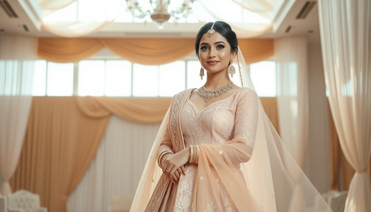 Peach Lehengas: Soft and Dreamy Hues for the Romantic Bride