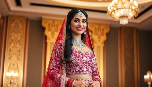 Elevate Your UAE Wedding Style with Mirror Work Lehengas
