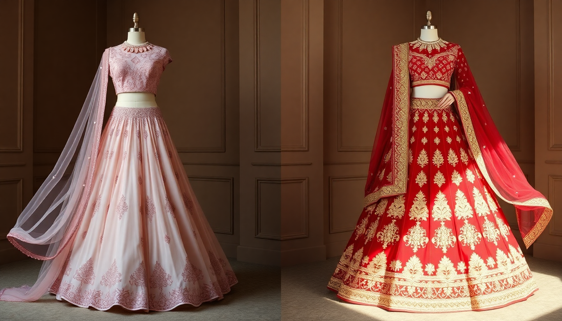 Pastel vs. Red Bridal Lehengas: Which One Makes the Bigger Statement?
