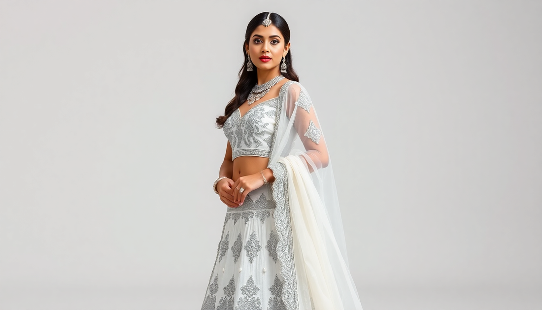 The Elegance of White Lehengas: Perfect for a Contemporary Bridal Look