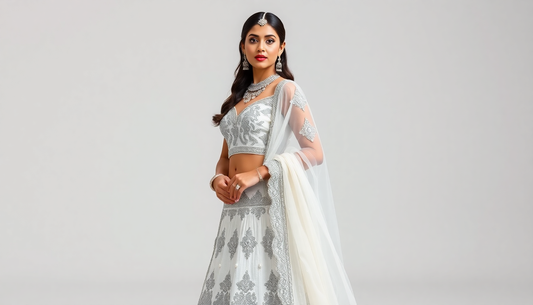 The Elegance of White Lehengas: Perfect for a Contemporary Bridal Look