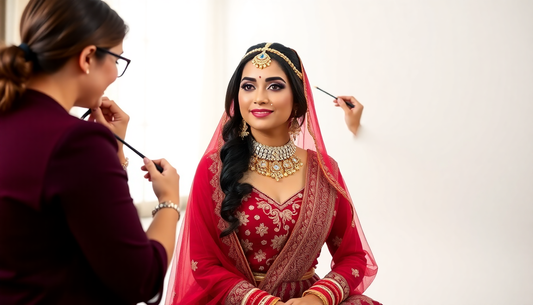 Bridal Makeup & Outfit Coordination: Choosing Colors That Flatter Your Lehenga