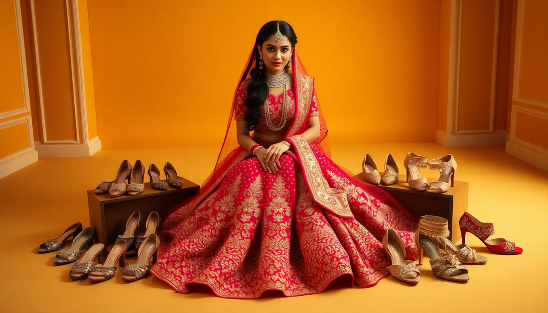 Stepping in Style: Footwear Essentials to Elevate Your Lehenga Look