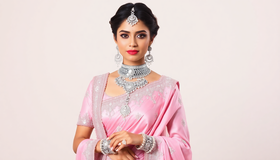 Wedding Jewellery Trends: How To Pair Silver Jewellery With Your Pink Lehenga