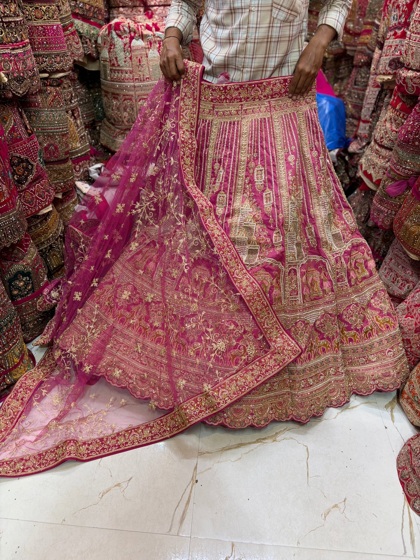 Baby Pink Doli Barat Bridal Lehenga