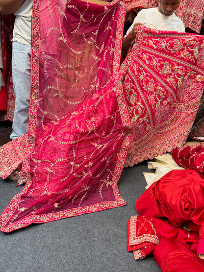 Red Designer Bridal Lehenga