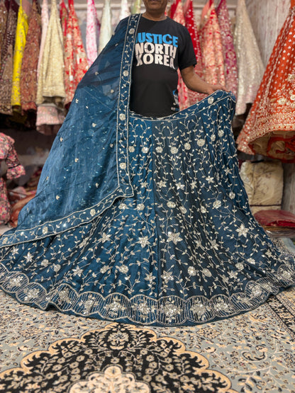 Attractive Blue Lehenga