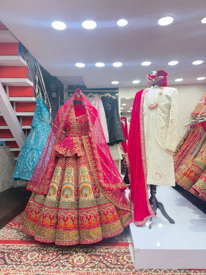 Something different Ball bridal Lehenga sherwani combo – Shopping