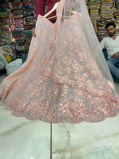 Blogbuster pink peach Lehenga