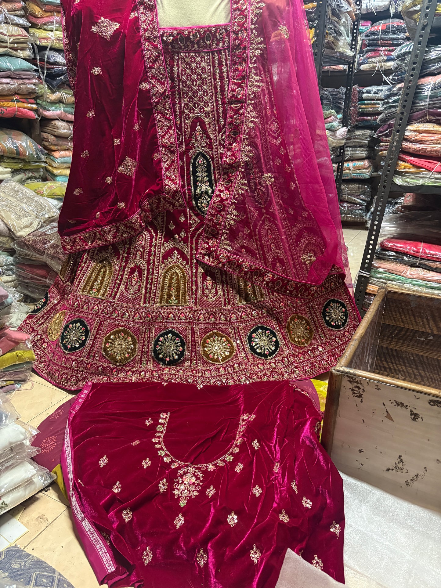 Awesome rani pink Bridal Lehenga