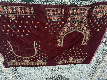 Khoobsurat maroon peacock Ball bridal Lehenga