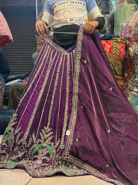 (Copy) Lavishing Lavender Lehenga