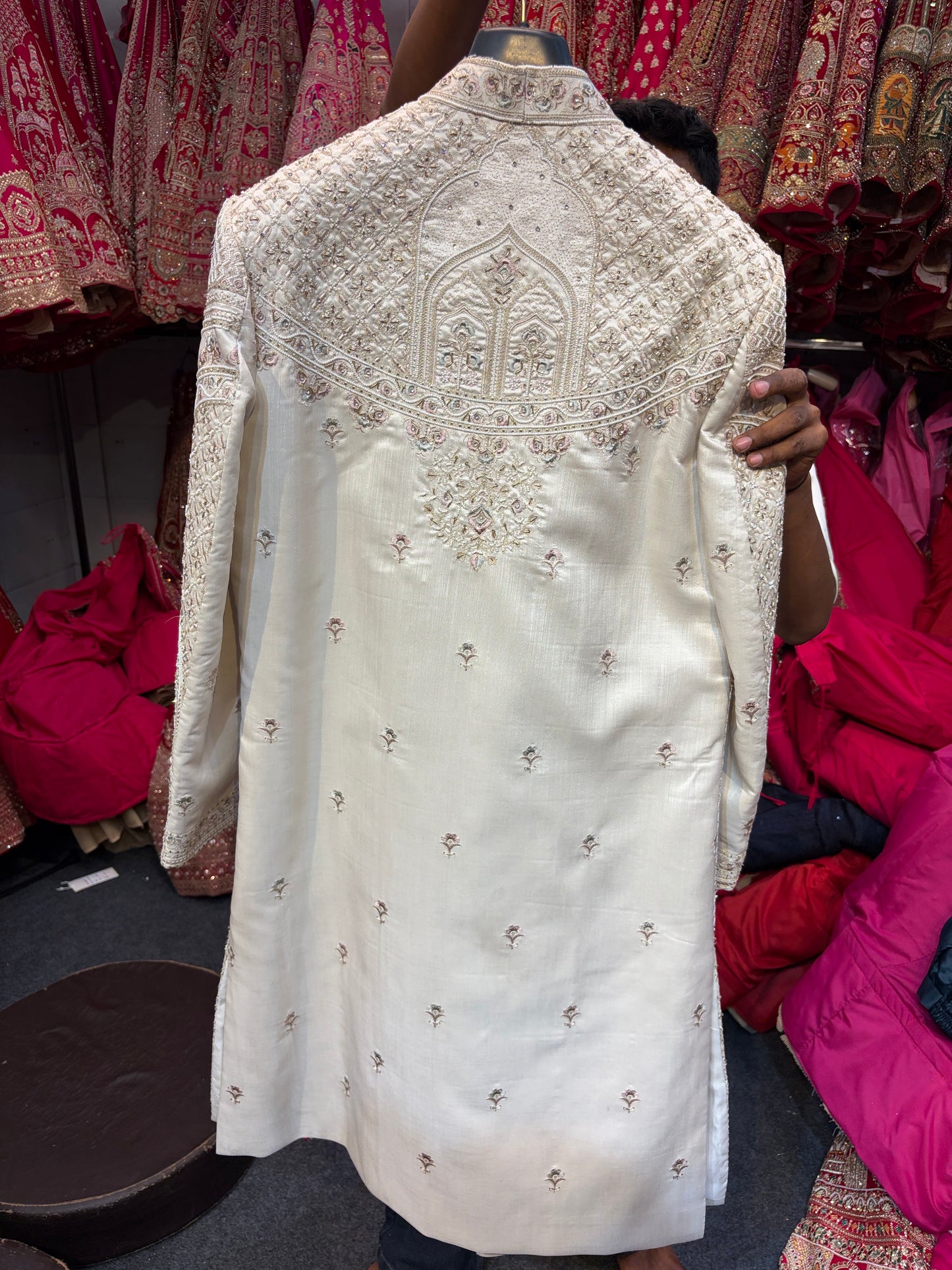 Royal Cream Colour Sherwani