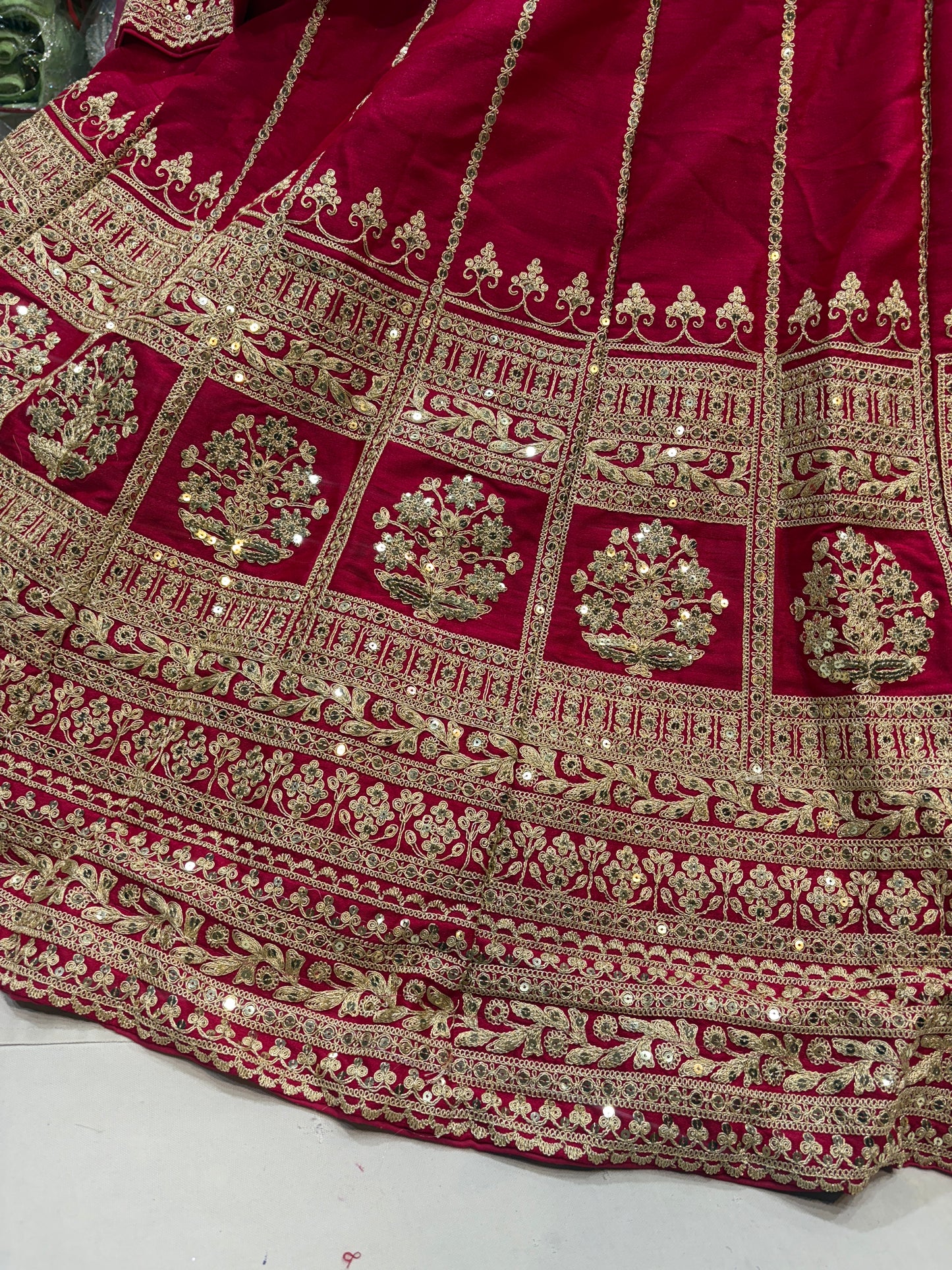 Eye catching pink bridal Lehenga