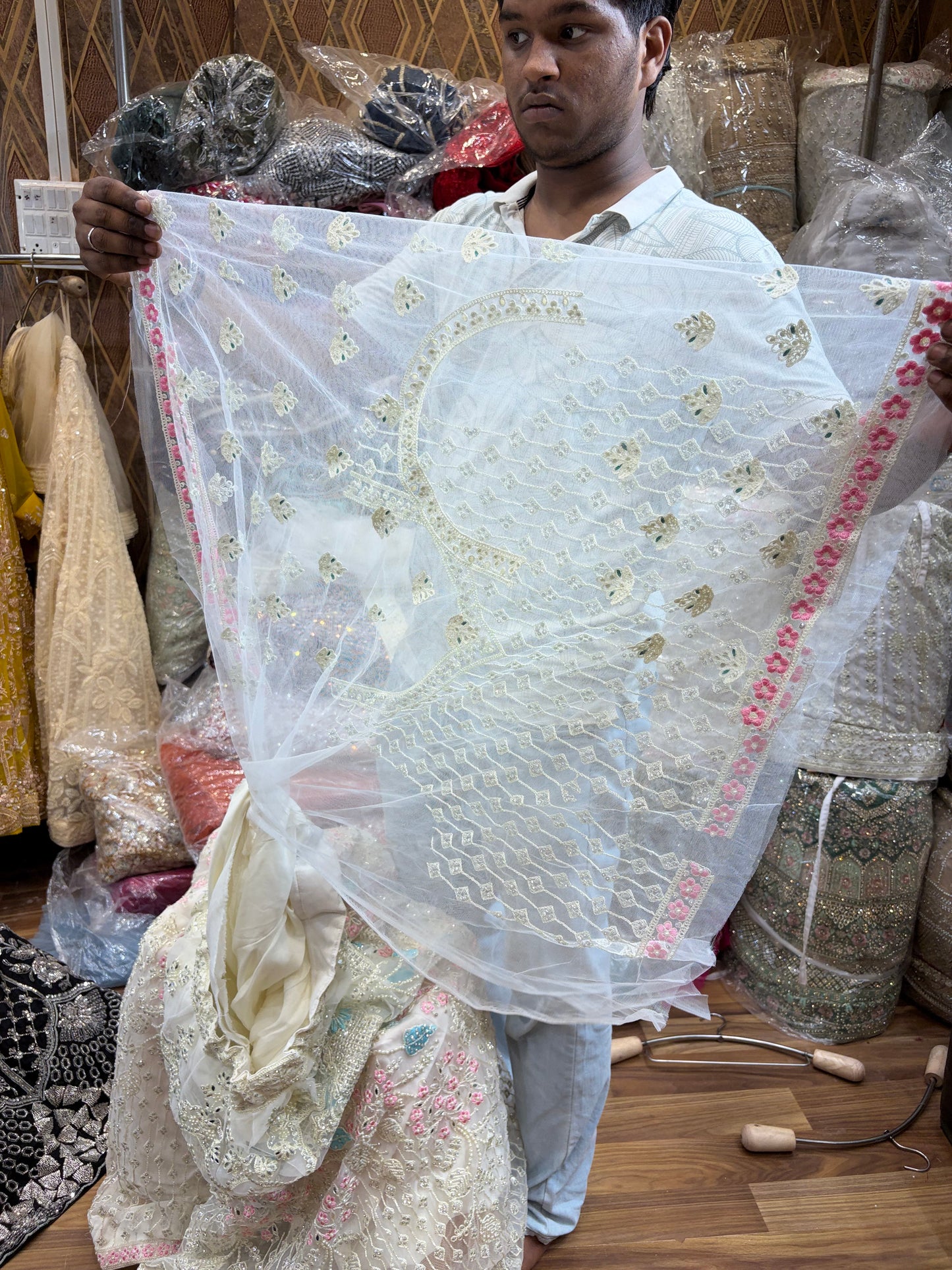 White Designer Lehenga
