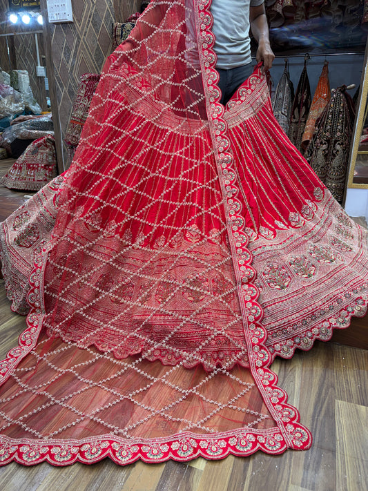 Rani Pink Designer Bridal Lehenga