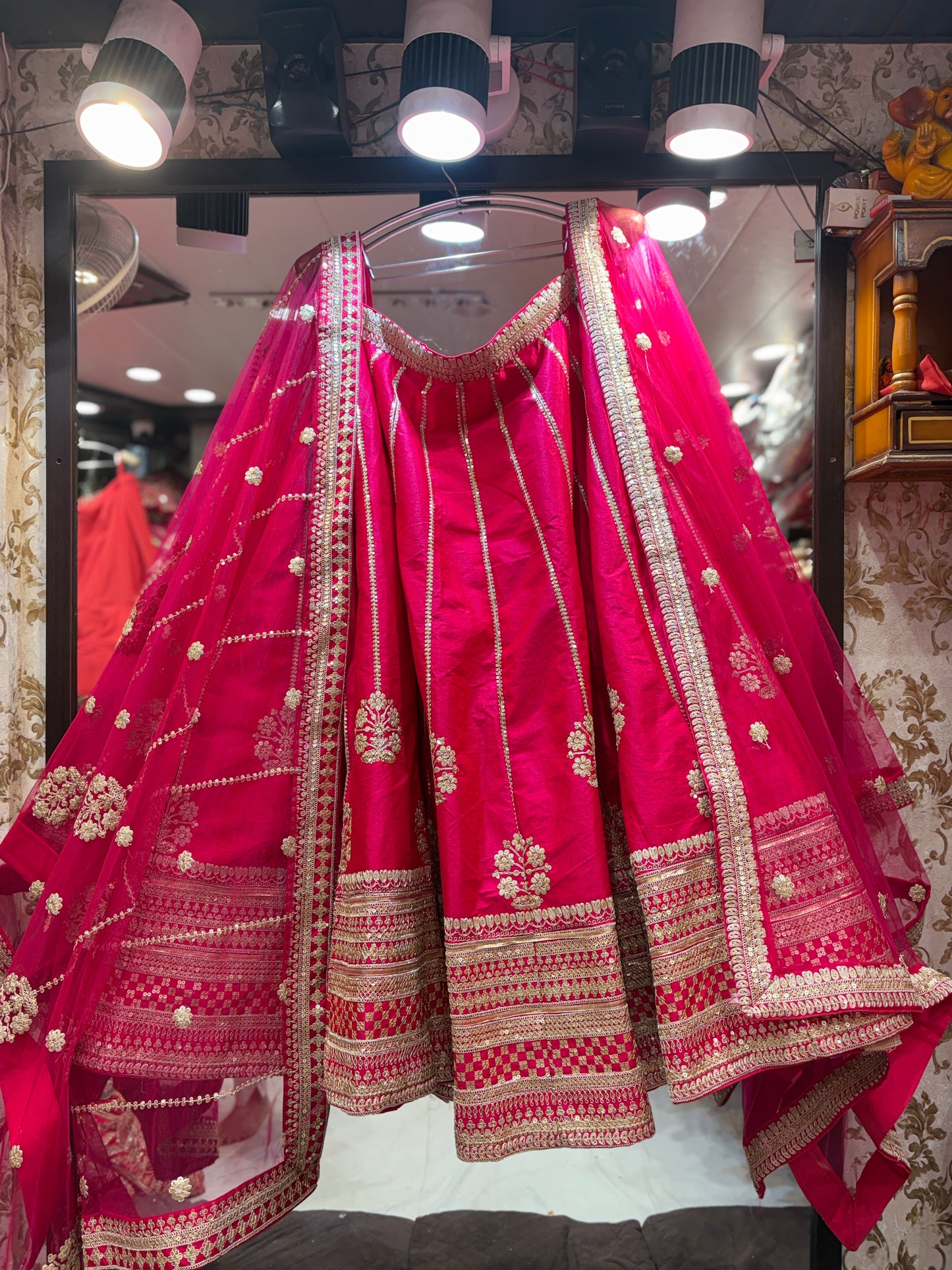 Beautiful Rani pink Bridal Lehenga