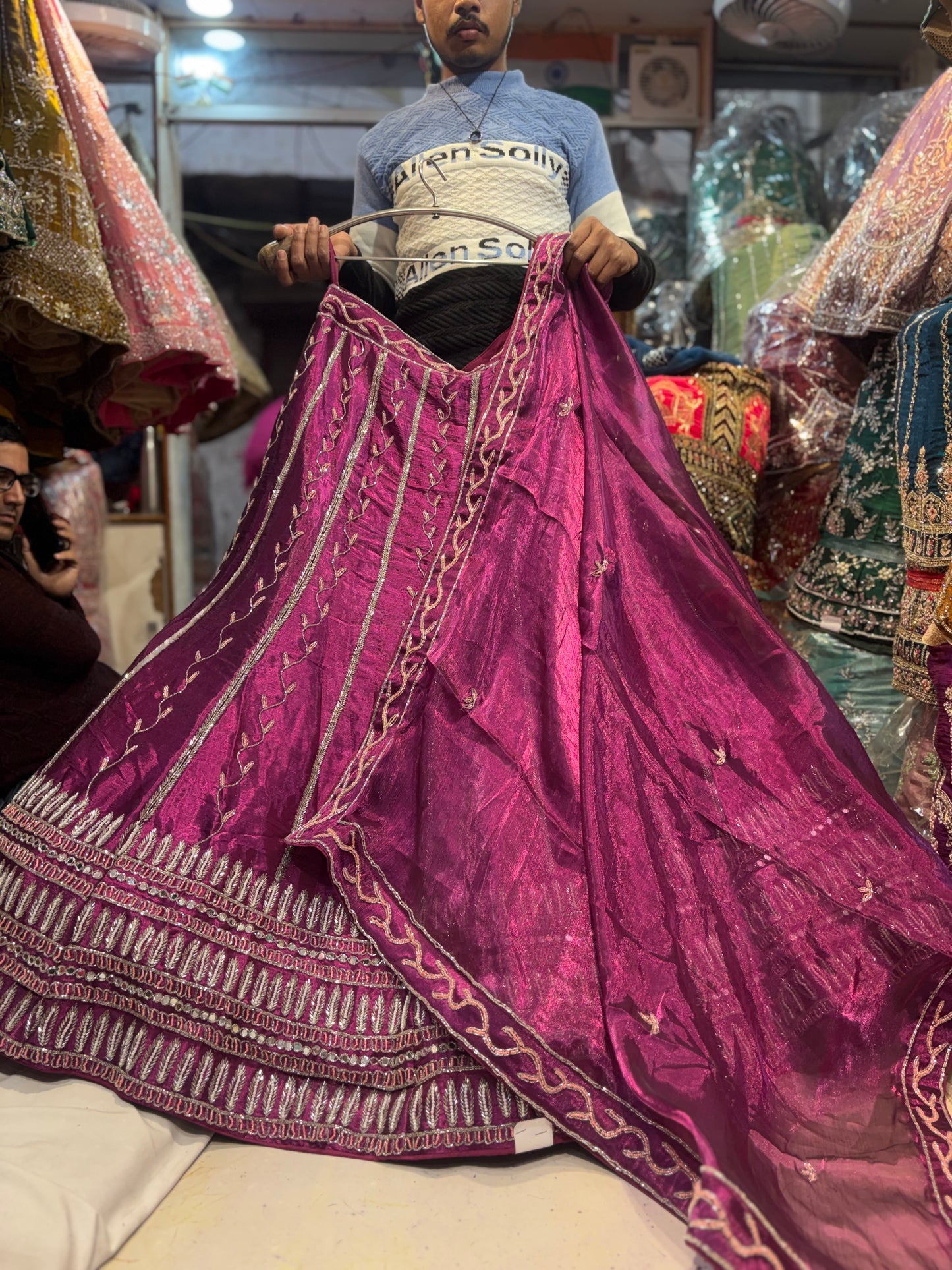 Majestic Purple Magenta Lehenga