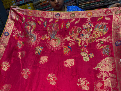 Attractive red saree