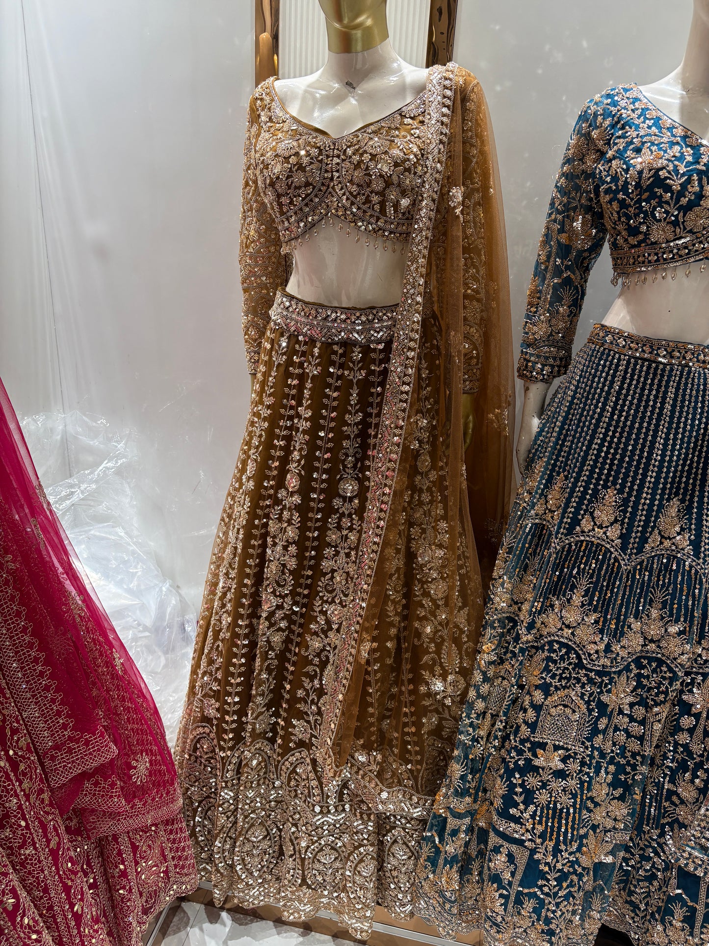 Gorgeous Mustard crop top Lehenga