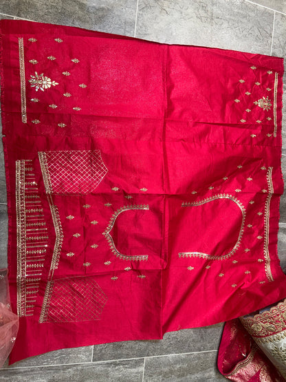 Delightful golden white lehenga