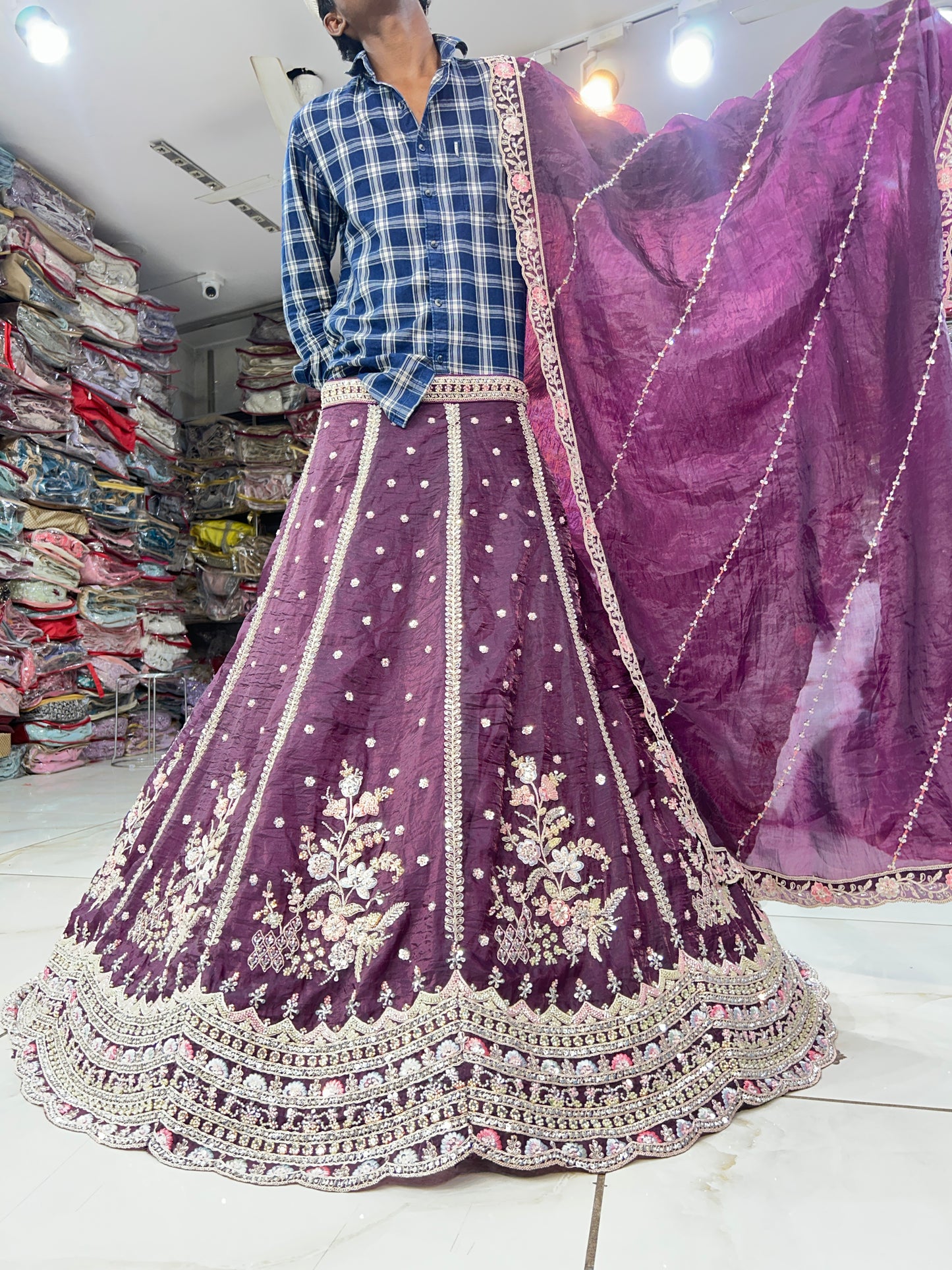 Amazing purple lehenga