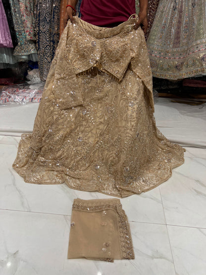 Lavender Crop Top Lehenga