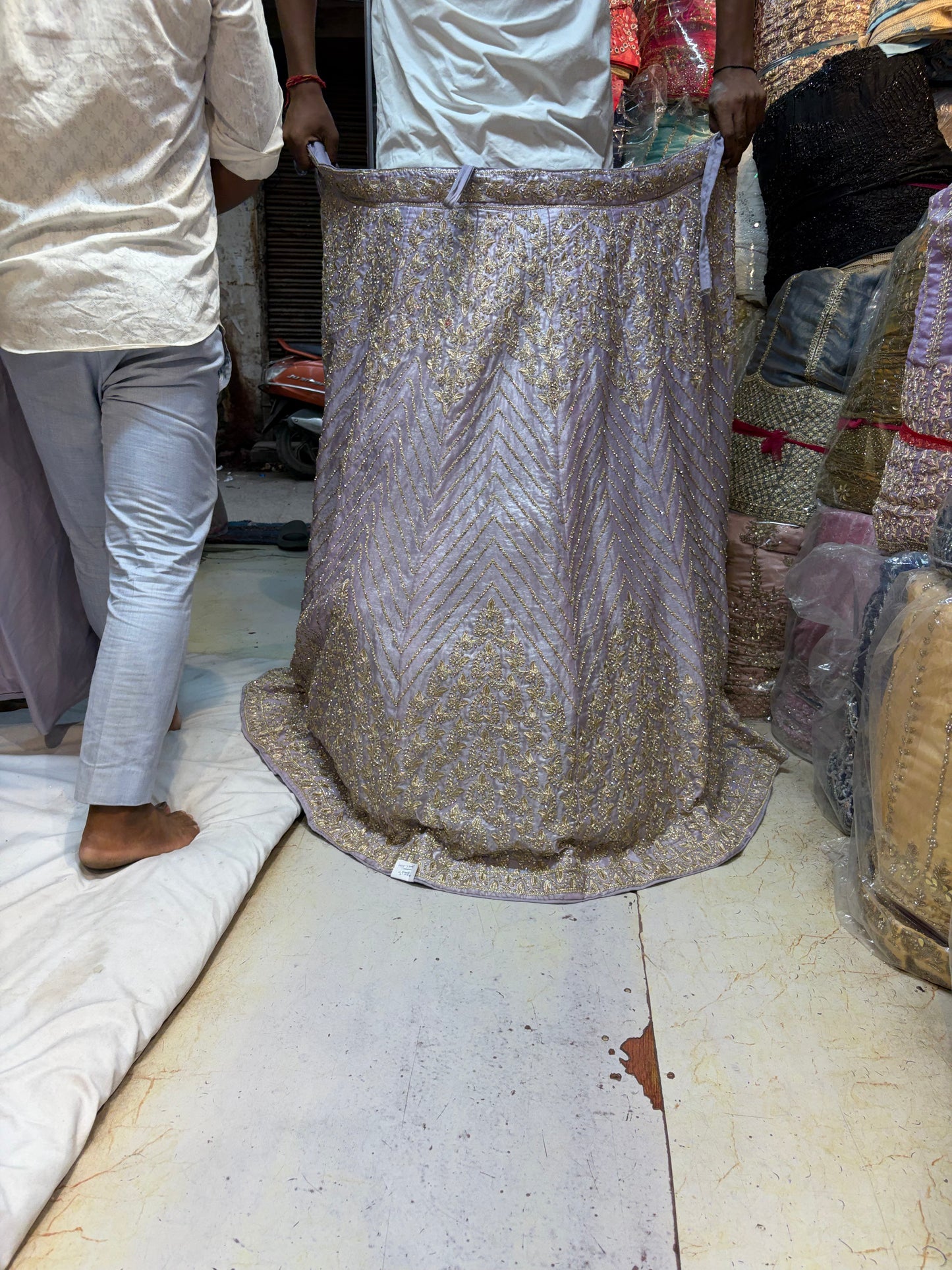 Lavender Designer Lehenga